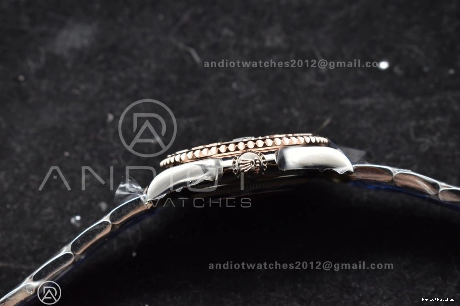 Best Minimalist Case Yacht-Master Dial Edition 37mm 268621 1216 and CVSF 316L A Black SS 1:1 RG Bracelet 0403